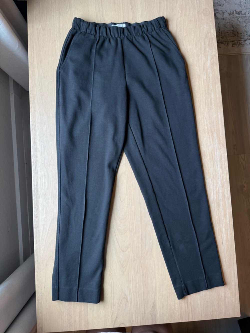 Everlane Women's The Dream Pants Black Pull On Stretch Trouser Pockets Medium